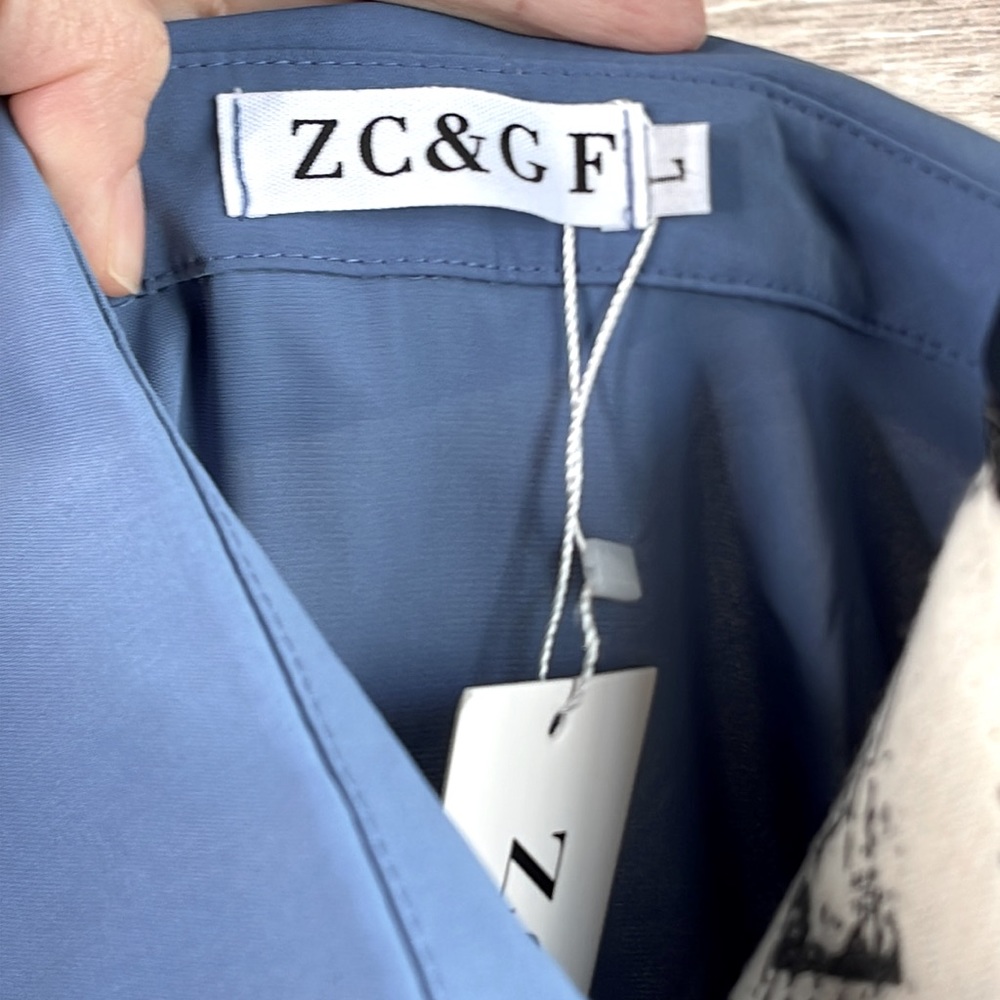 NWT ZC&GF button down blouse - Picture 5 of 7